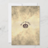 Halloween Witch Dinner Kaart (Achterkant)