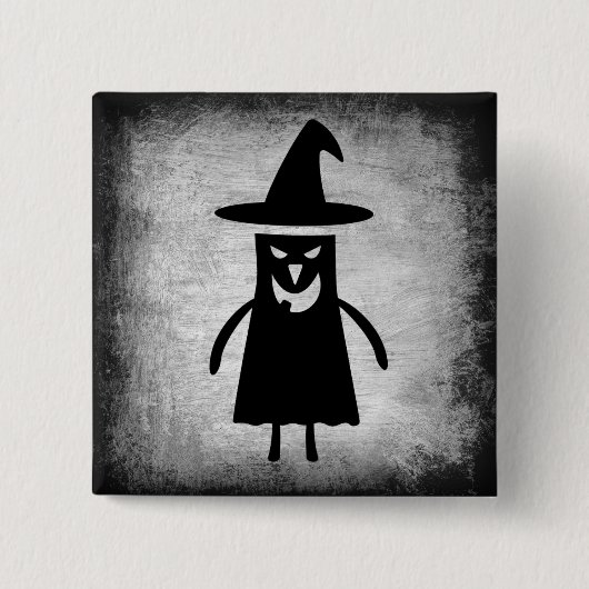 Halloween Witch (een beetje eng) Button (Voorkant)