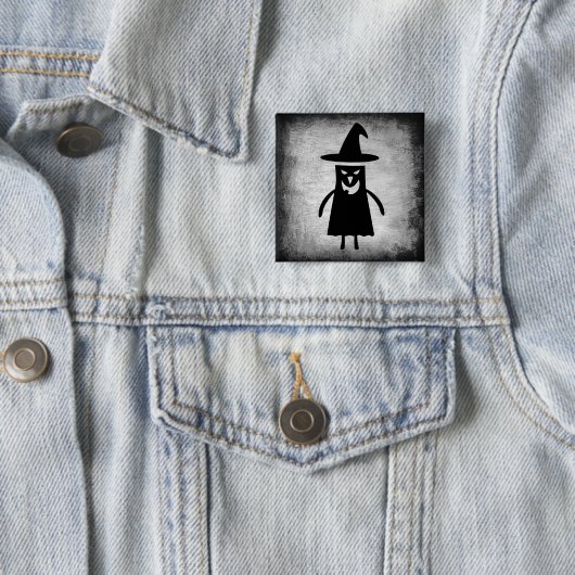 Halloween Witch (een beetje eng) Button (In situ)