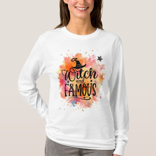 Halloween Witch en beroemd T-shirt (Voorkant)