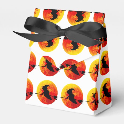 Halloween Witch en de Blood Moon Bedankdoosjes (Voorkant Zijde)