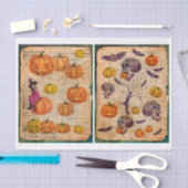  Halloween Witch en Skull Decoupage Tissuepapier (Craft)