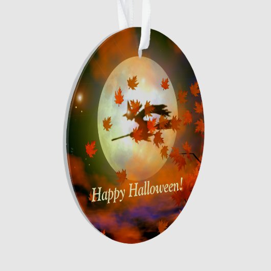 Halloween Witch Flight Ornament (voorkant)