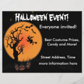 Halloween Witch Flyer (Achterkant)