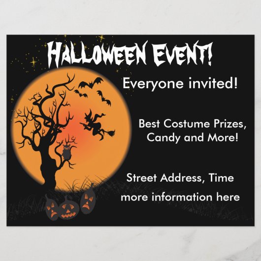 Halloween Witch Flyer (Voorkant)