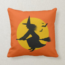 Halloween Witch Flying Sierkussen