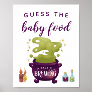 Halloween Witch Garden raden het Baby-bord Poster