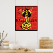 Halloween Witch Girl () Poster (Keuken)