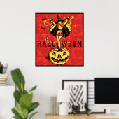 Halloween Witch Girl () Poster (Thuiskantoor)