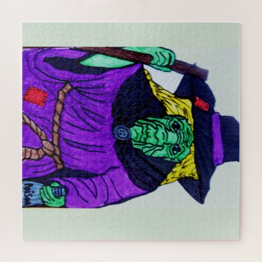 HALLOWEEN WITCH JIGSAW PUZZLE (Horizontal)