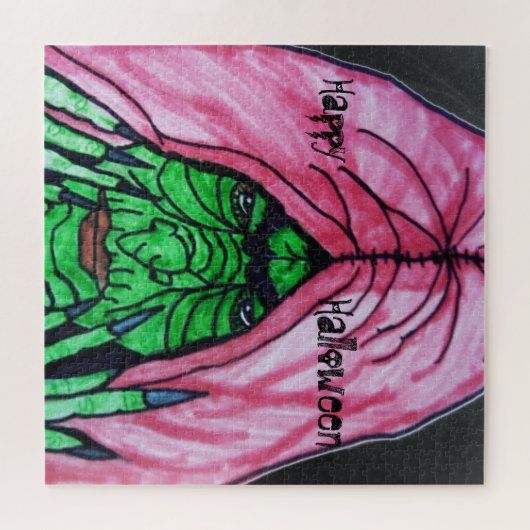 HALLOWEEN WITCH JIGSAW PUZZLE (Horizontal)