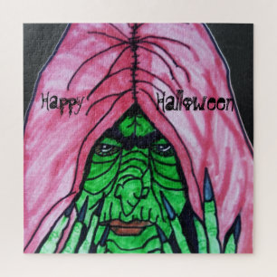 HALLOWEEN WITCH JIGSAW PUZZLE LEGPUZZEL