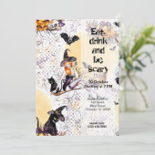 Halloween Witch Kaart (Staand voorkant)