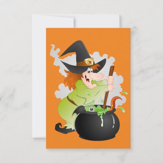 Halloween Witch Kaart (Voorkant)