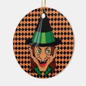 Halloween Witch Keramisch Ornament (Links)