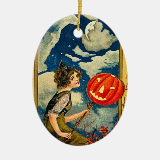  Halloween Witch Keramisch Ornament (Voorkant)