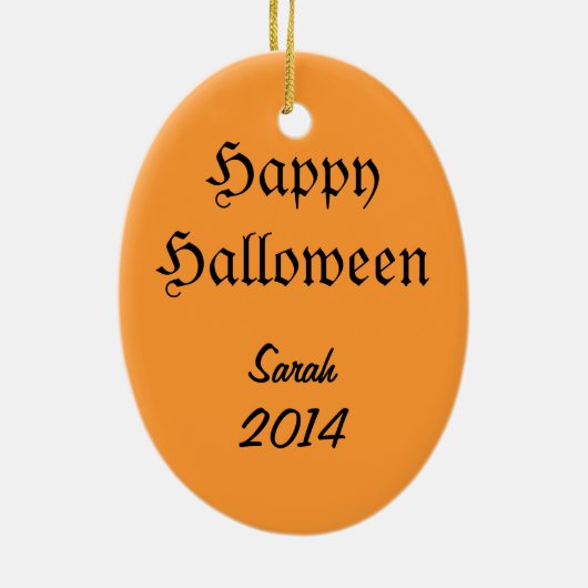  Halloween Witch Keramisch Ornament (Achterkant)