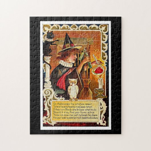 Halloween Witch Lovers Potion Legpuzzel (Verticaal)