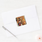 Halloween Witch Lovers Potion Vierkante Sticker (Envelop)