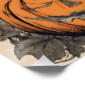 Halloween Witch met Black Cats Perfect Poster (Hoek)