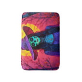 Halloween Witch met Skull Face Design Badmat (Voorkant Verticaal)