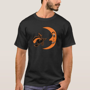  Halloween Witch & Moon T-shirt