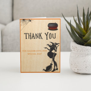 Halloween Witch Octobre Baby shower Merci