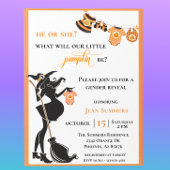Halloween Witch Oktober Gender onthulling Kaart