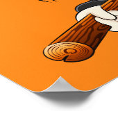 Halloween Witch op bezems Poster (Hoek)