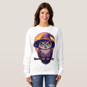 Halloween Witch Owl Trui (Voorkant volledig)