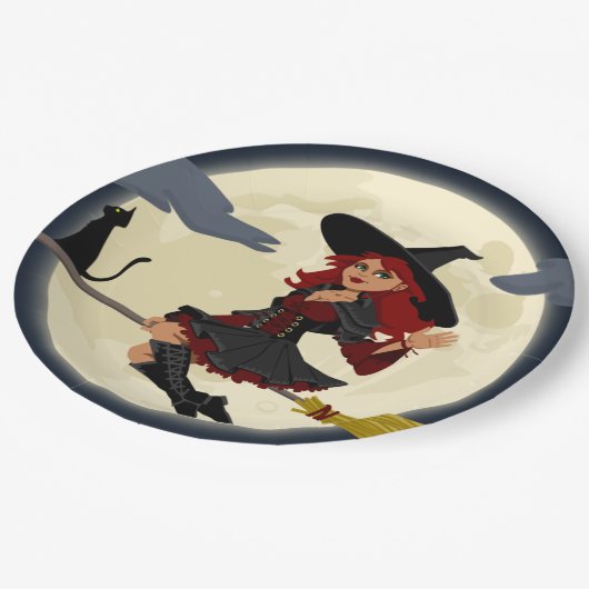 Halloween witch paper bord (Gekanteld)