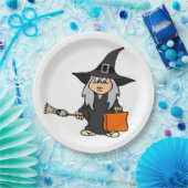 HALLOWEEN WITCH PAPIEREN BORDJE (Feest)