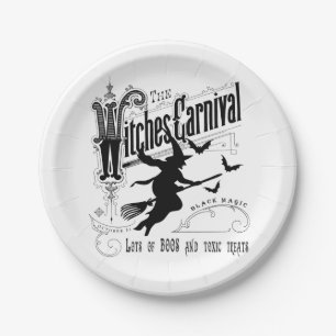 Halloween Witch Papieren Bordje