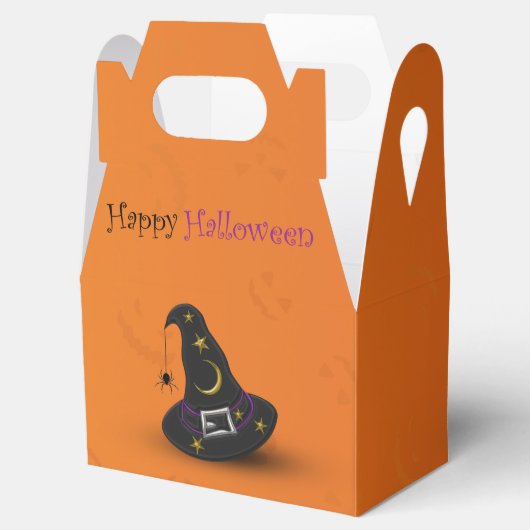 Halloween Witch Pet met spin Bedankdoosjes (Geopend)