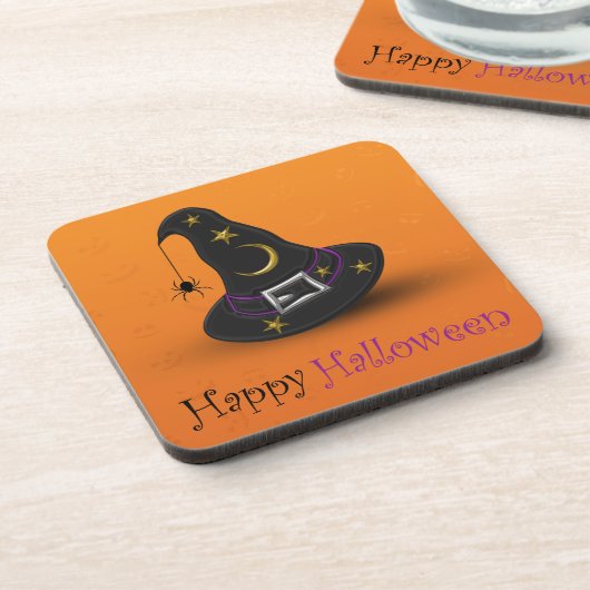 Halloween Witch Pet met spin Drankjes Onderzetter (Linkerzijde)