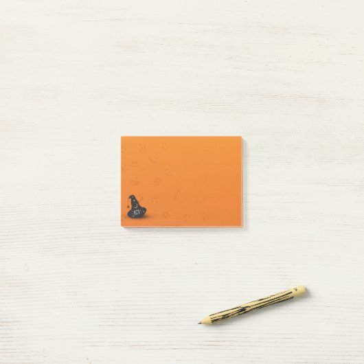 Halloween Witch Pet met spin Post-it® Notes (Op bureau)