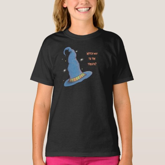 Halloween Witch Pet T-shirt (Voorkant)