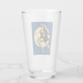 Halloween Witch Pin Up Girl Witch Glas (Achterkant)
