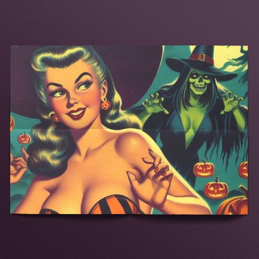  Halloween Witch Pin Up Tissuepapier
