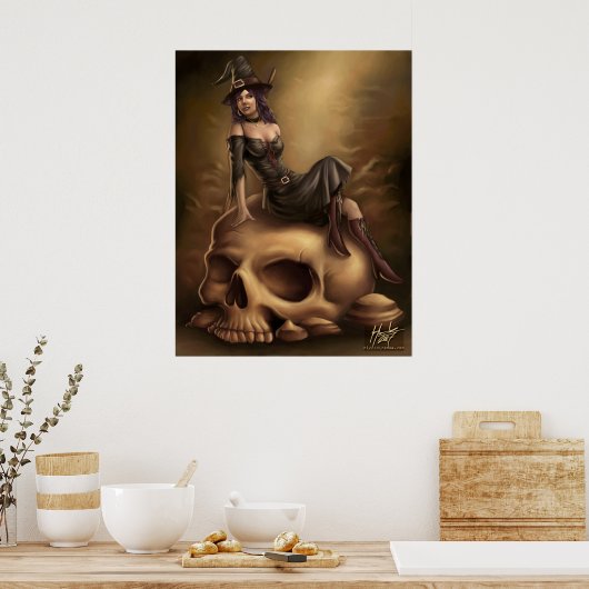 Halloween Witch Poster (Keuken)