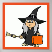 HALLOWEEN WITCH POSTER (Voorkant)