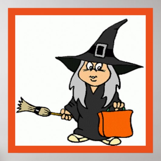 HALLOWEEN WITCH POSTER (Voorkant)