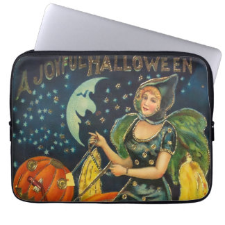Halloween Witch Poster Laptop Sleeve