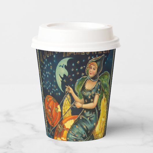  Halloween Witch Poster Papieren Bekers (Voorkant)