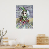 Halloween Witch Poster Print door Molly Harrison (Keuken)
