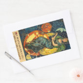 Halloween Witch Poster Rechthoekige Sticker (Envelop)