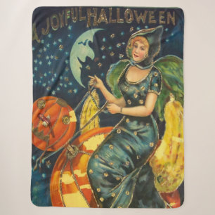 Halloween Witch Poster Sherpa Deken