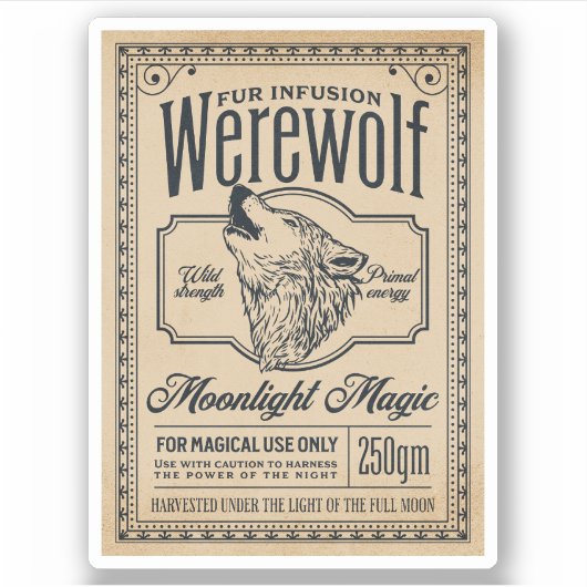 Halloween Witch Potion Apothecary Fles Label (Voorkant)