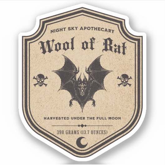 Halloween Witch Potion Apothecary Fles Label (Voorkant)