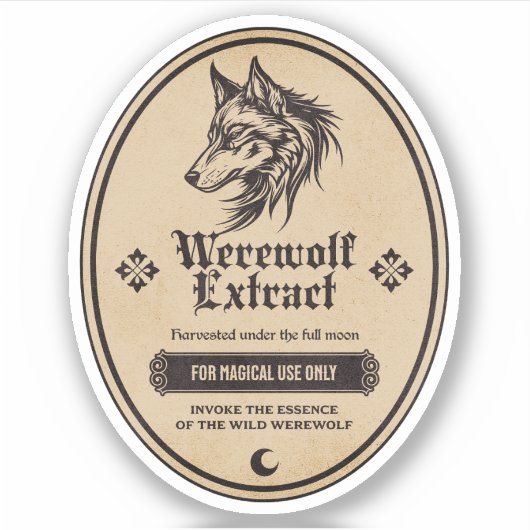 Halloween Witch Potion Apothecary Fles Label (Voorkant)